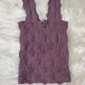 Purple Textured Women's Top